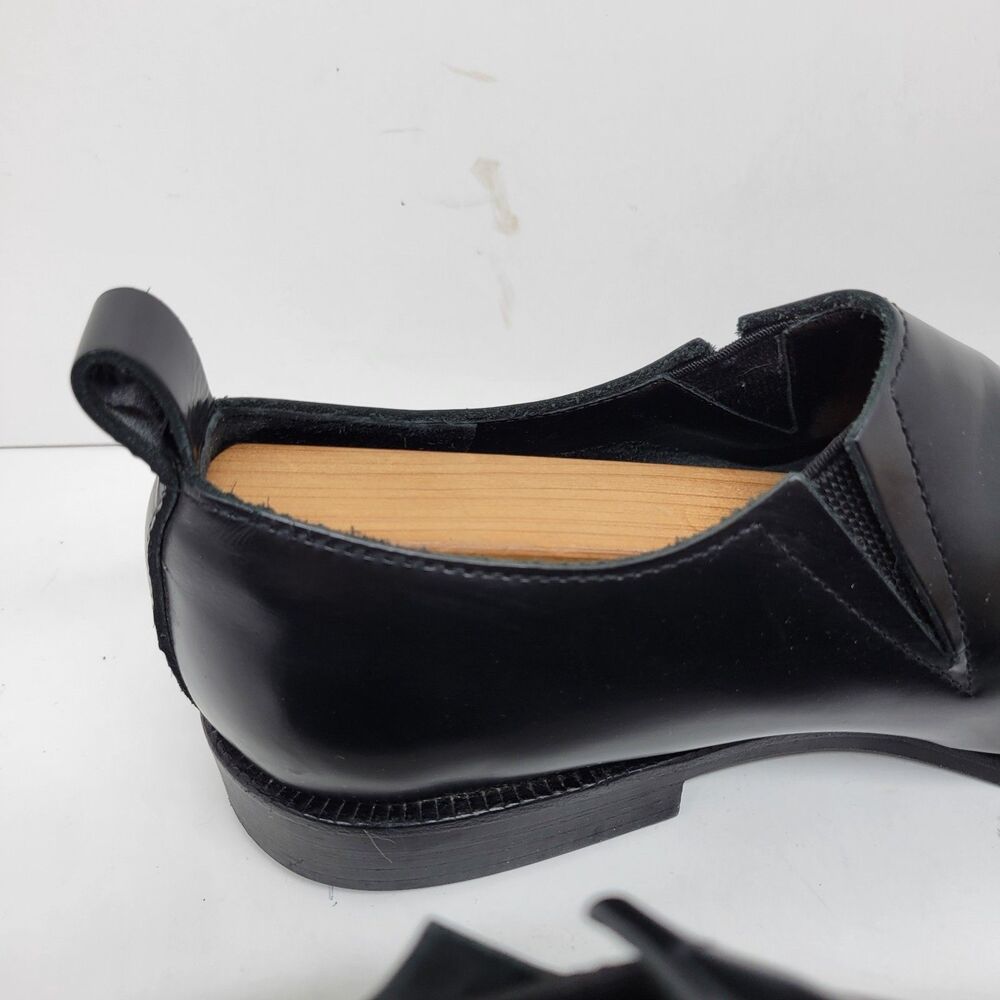 Comme Des Garcons Black Leather Loafers 24cm Womens US 7 Mens US 6 - Picture 11 of 16